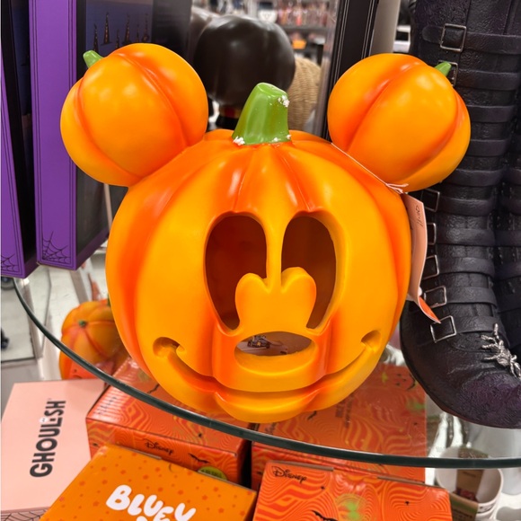 Disney Orange Mickey Pumpkin Decor